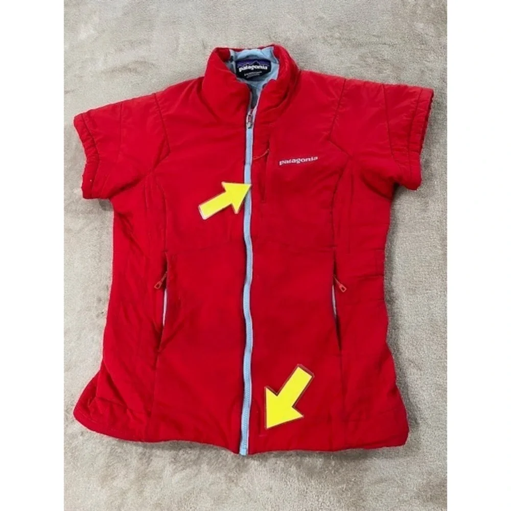 Patagonia womens jacket size small red Short‎ Sleeve Full Zip